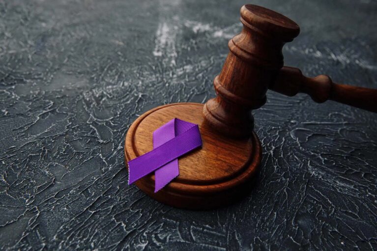Gavel being struck close up.